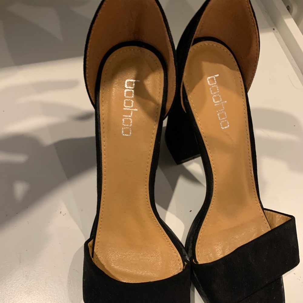 Boo good open toe heels